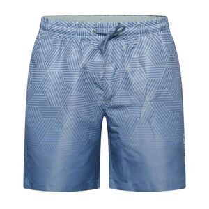 Crosshatch Mens Layotta Geometric Pattern Swim Shorts / Navy